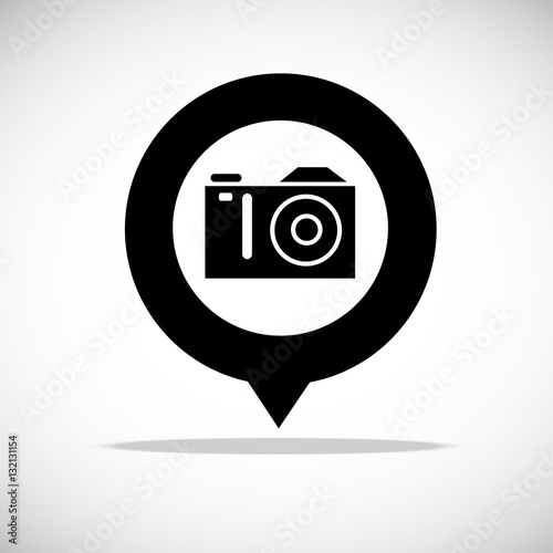 camera vector digital black lens focus photographer