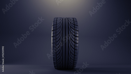 Reifen mit dunklem Hintergrund