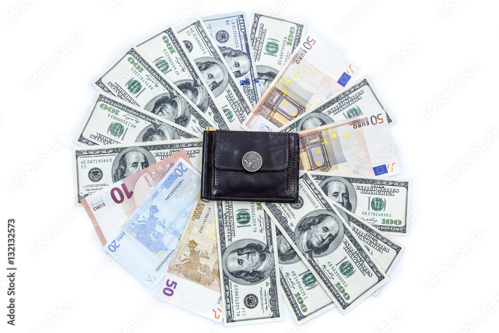 money in your wallet, banknotes and coins money in your wallet, banknotes and coins