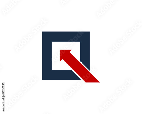 Letter Q Arrow Logo Design Element
