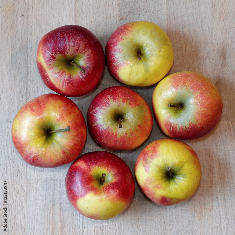 Äpfel im Kreis Äpfel im Kreis