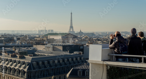View of the roofs of Paris.
