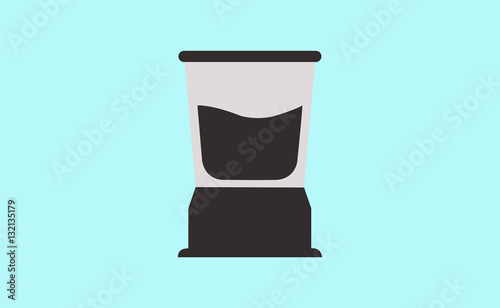 Vector flat colorful blender mixing icon