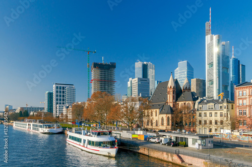 Frankfurt. View of the central part of the city.