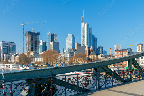 Frankfurt. View of the central part of the city.