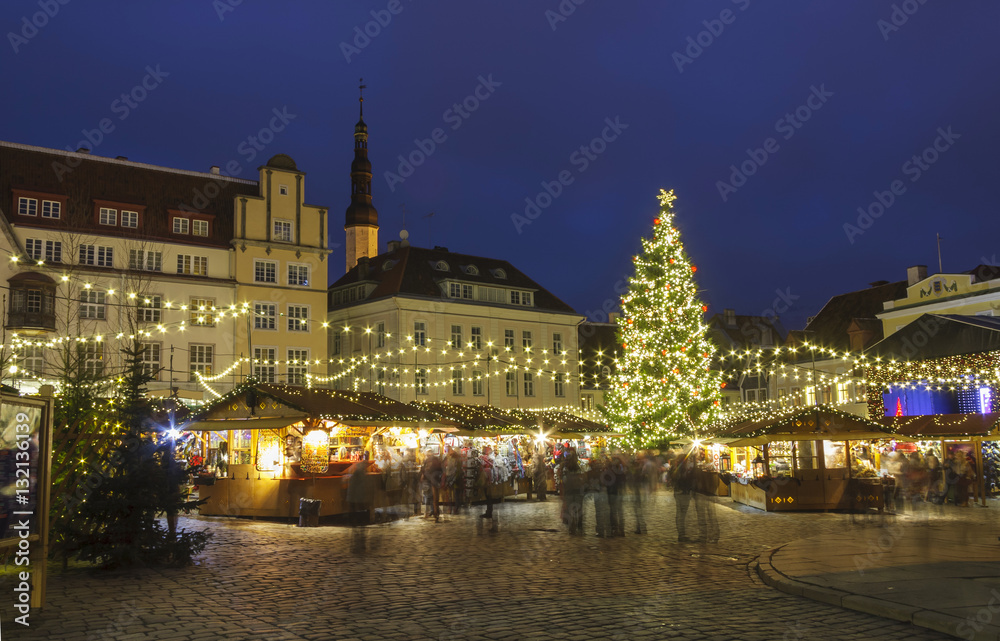Christmas market in Tallinn, Estonia