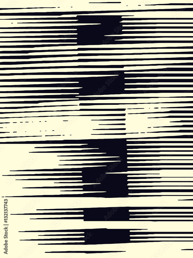 Abstract grunge vector background. Monochrome raster composition of irregular overlapping graphic elements.