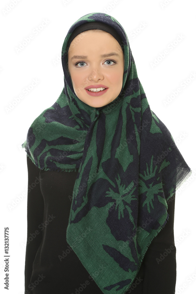 beautiful young muslim women with scarf in studio beautiful young muslim women with scarf in studio