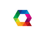 Letter Q Creative Triangle Color Logo Design Element