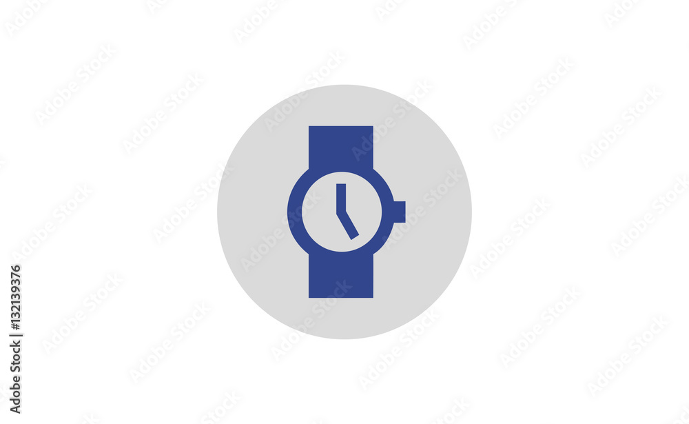 Vector flat wristwatch icon Vector flat wristwatch icon