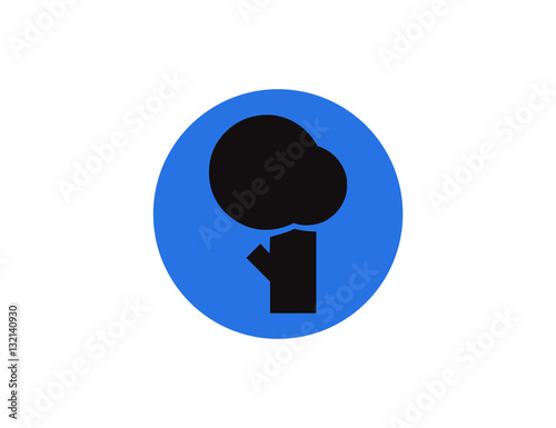 Vector flat tree icon