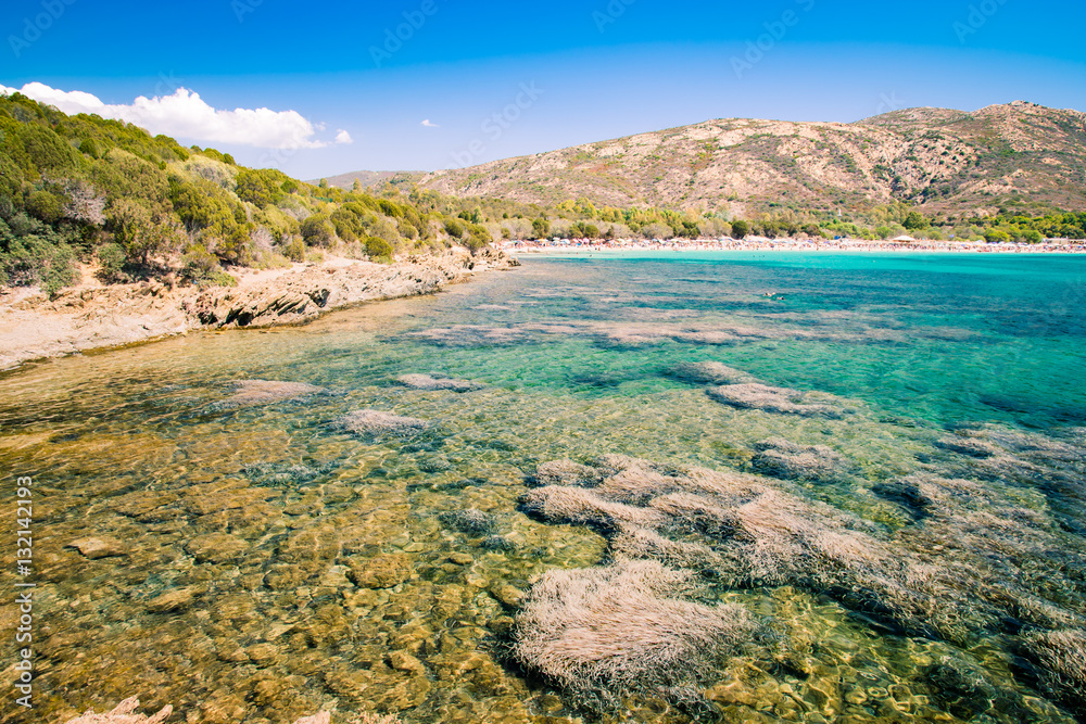 Tuerredda, one of the most beautiful beaches in Sardinia.