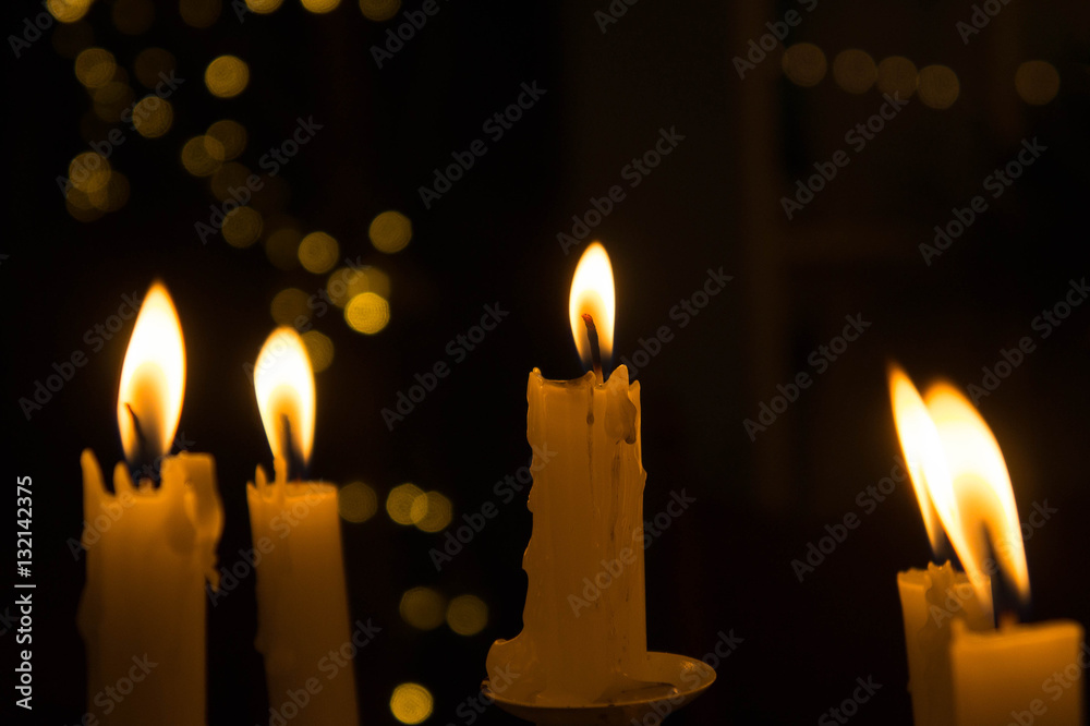 The light from the candle in the night The light from the candle in the night