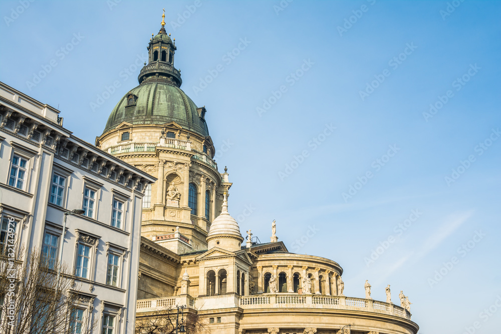 St Stephen's Basilica in Budapest during christmas season, hungary
