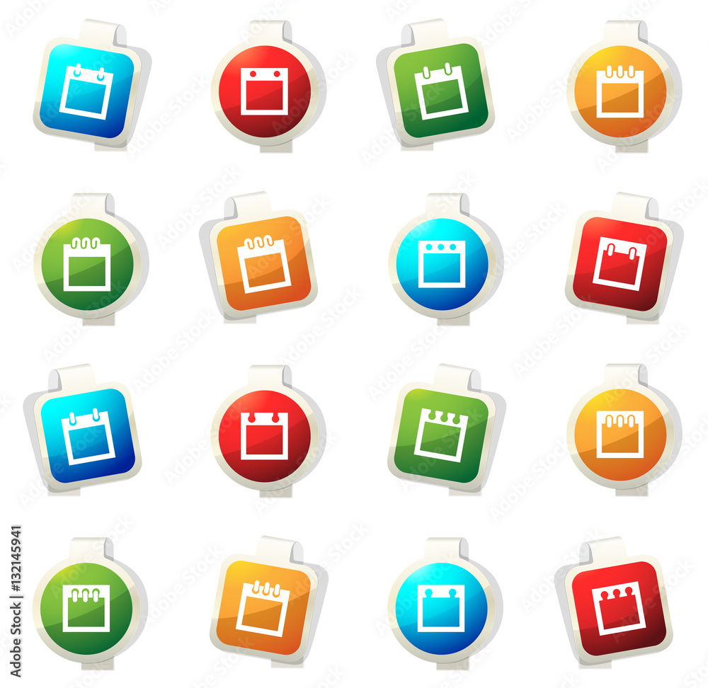 Calendar icons set Calendar icons set