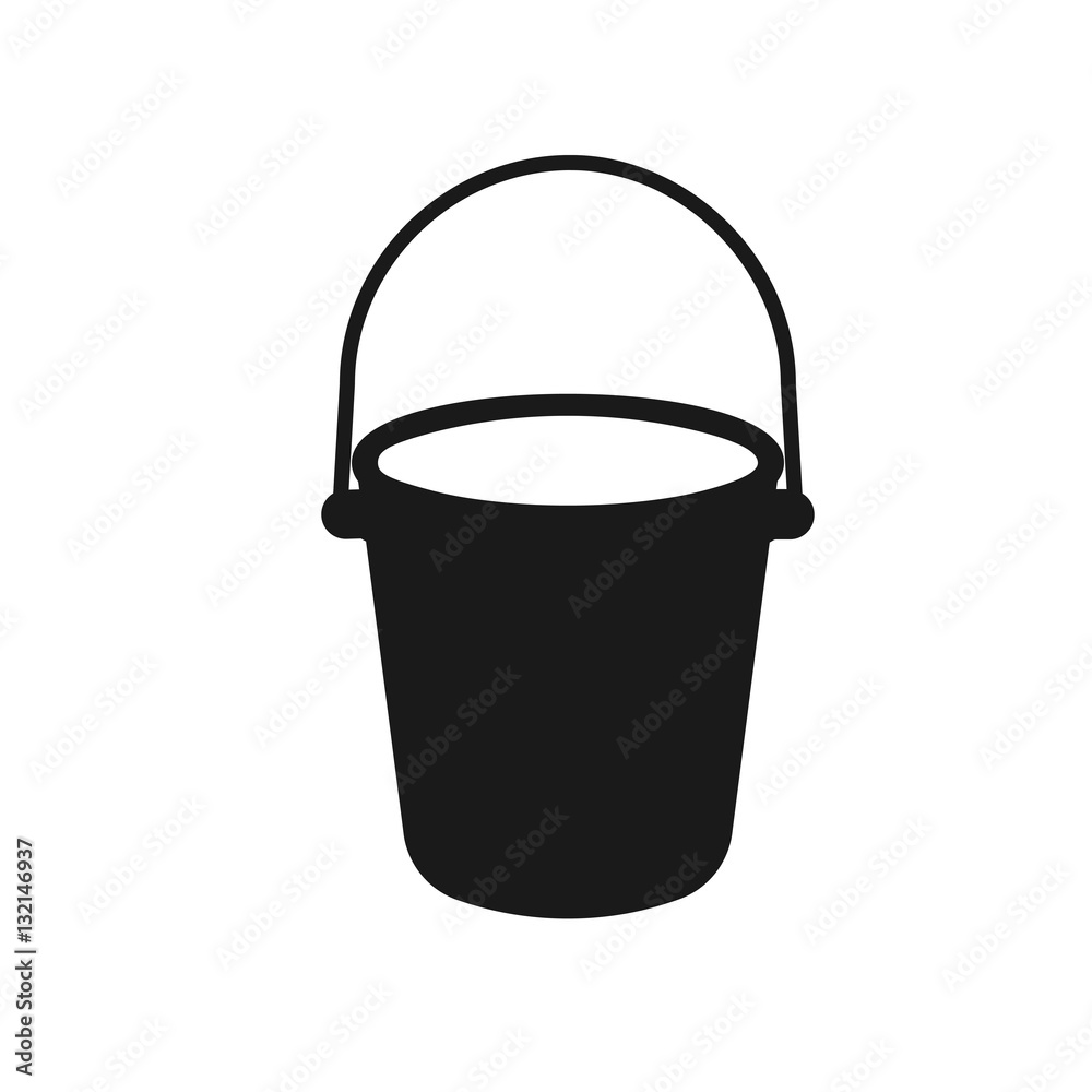 Bucket icon vector Bucket icon vector