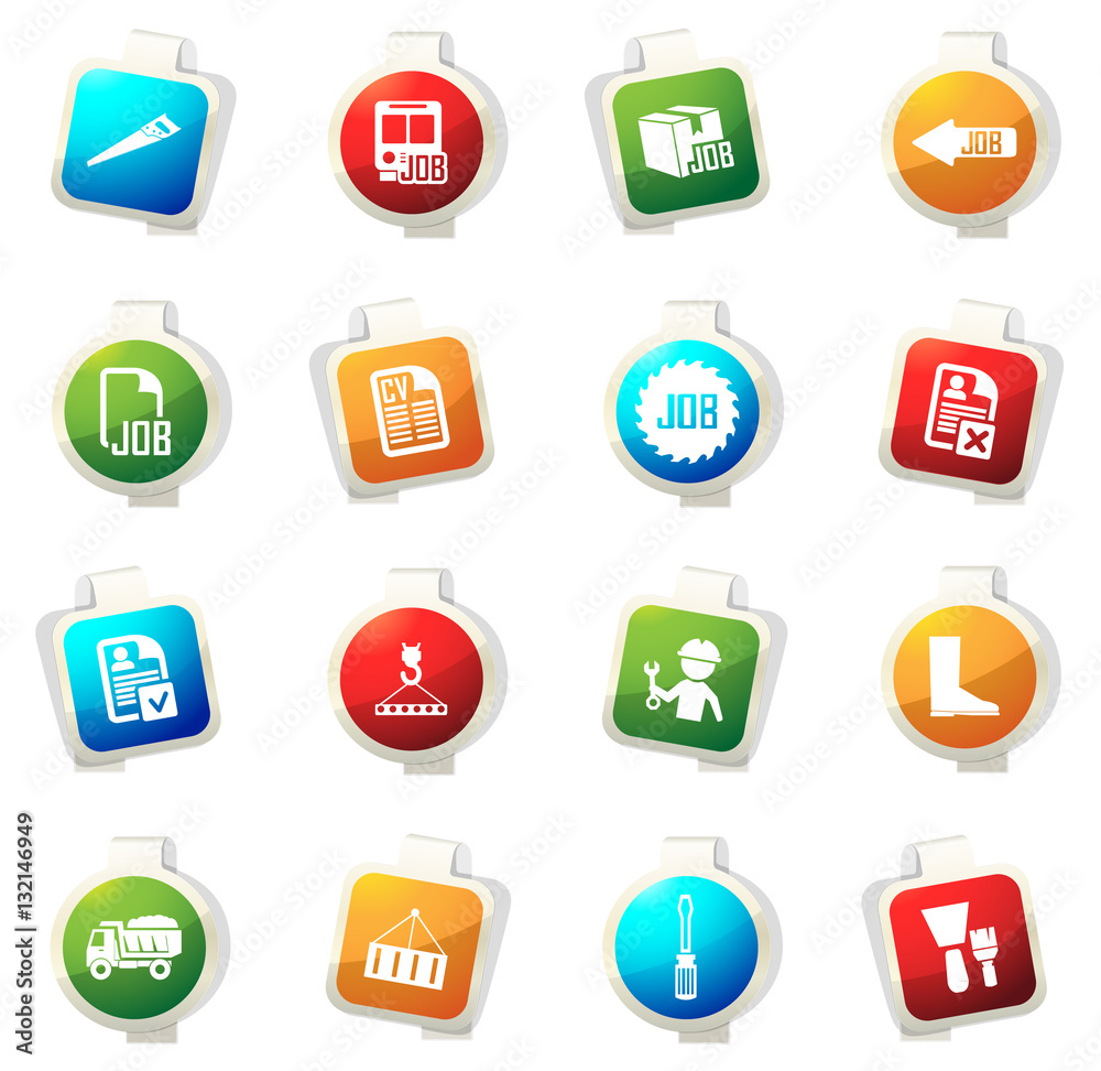 Job icons set