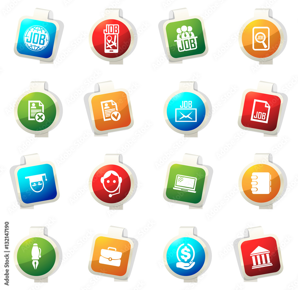 Job icons set Job icons set