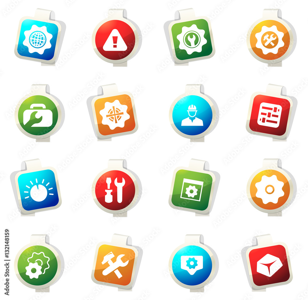 Setting icons set Setting icons set