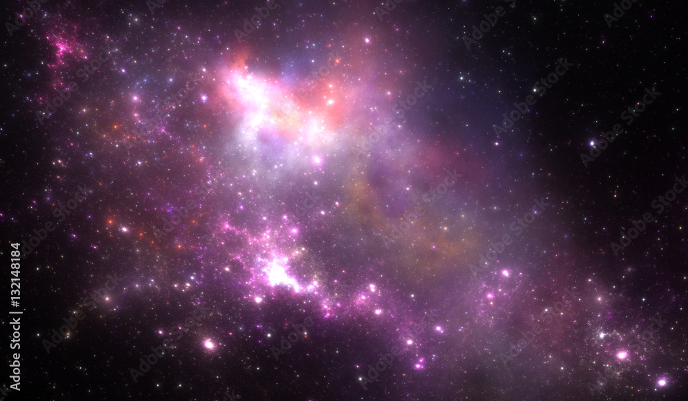 Space nebula, for use with projects on science, research, and education.