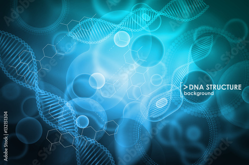 Cell and DNA background. Molecular research.