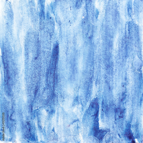 Bright blue textured watercolor background
