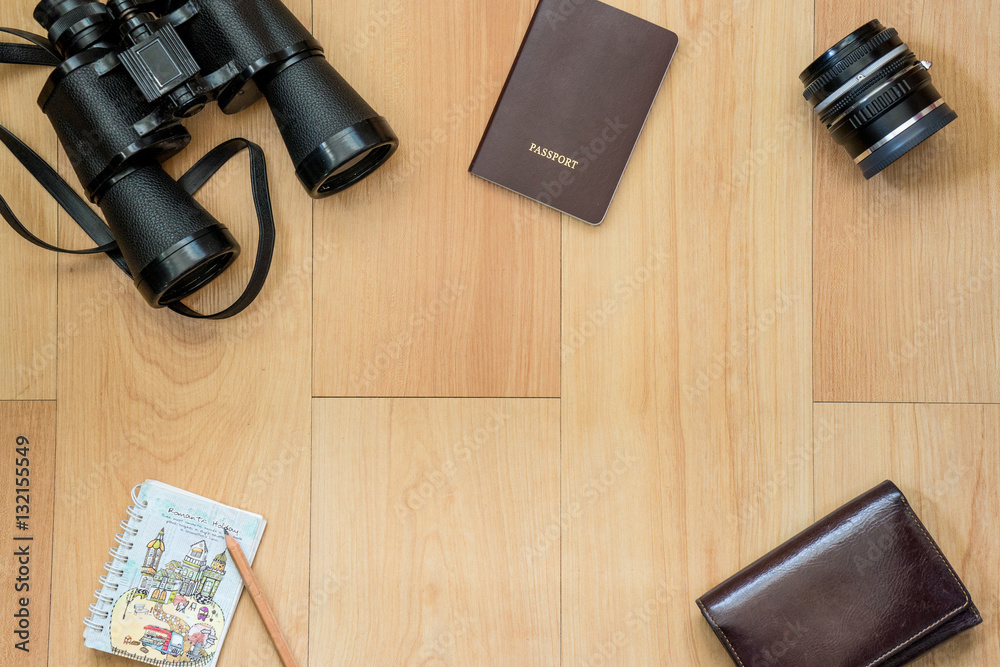 Binoculars passport wallet adventure. Binoculars passport wallet adventure.