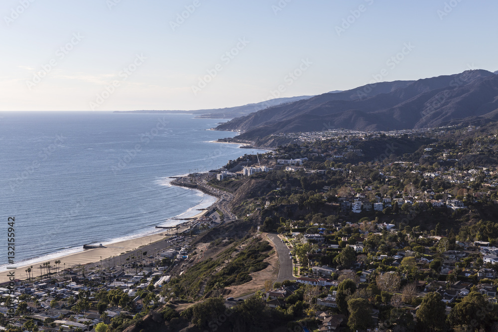 Los Angeles California Pacific Palisades Aerial
