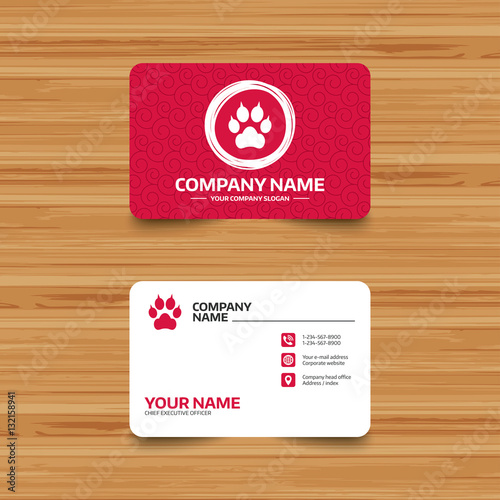 Dog paw with clutches sign icon. Pets symbol.