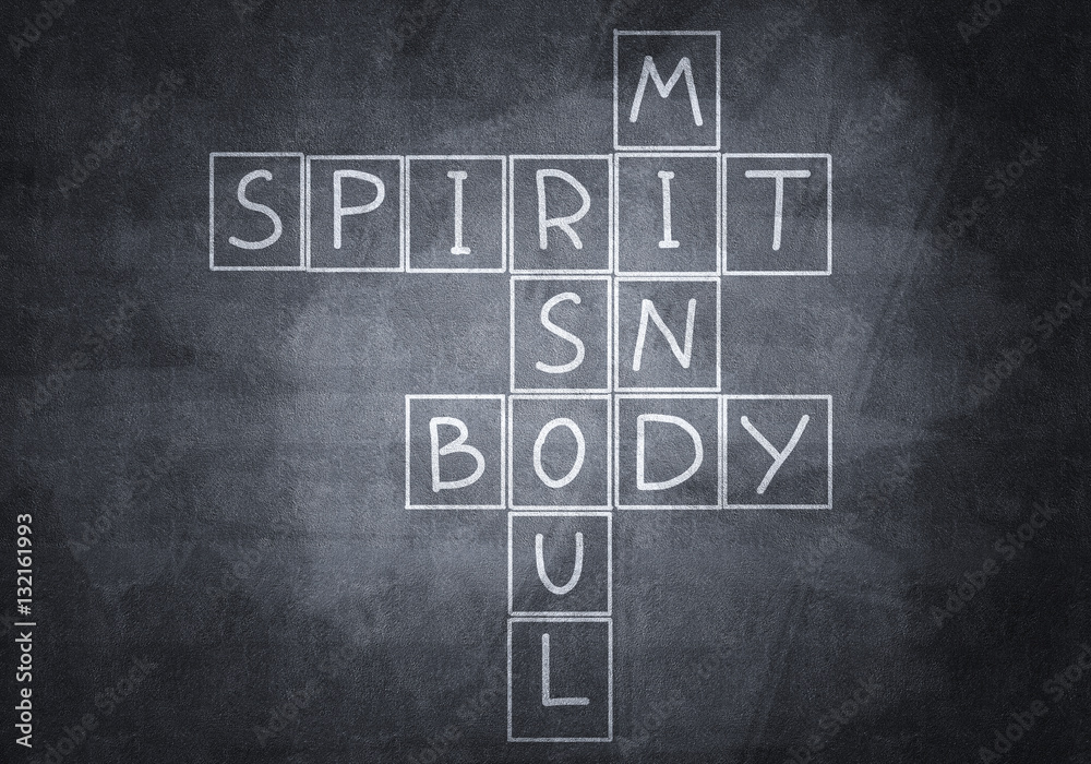 Obraz premium Chalk drawn crossword