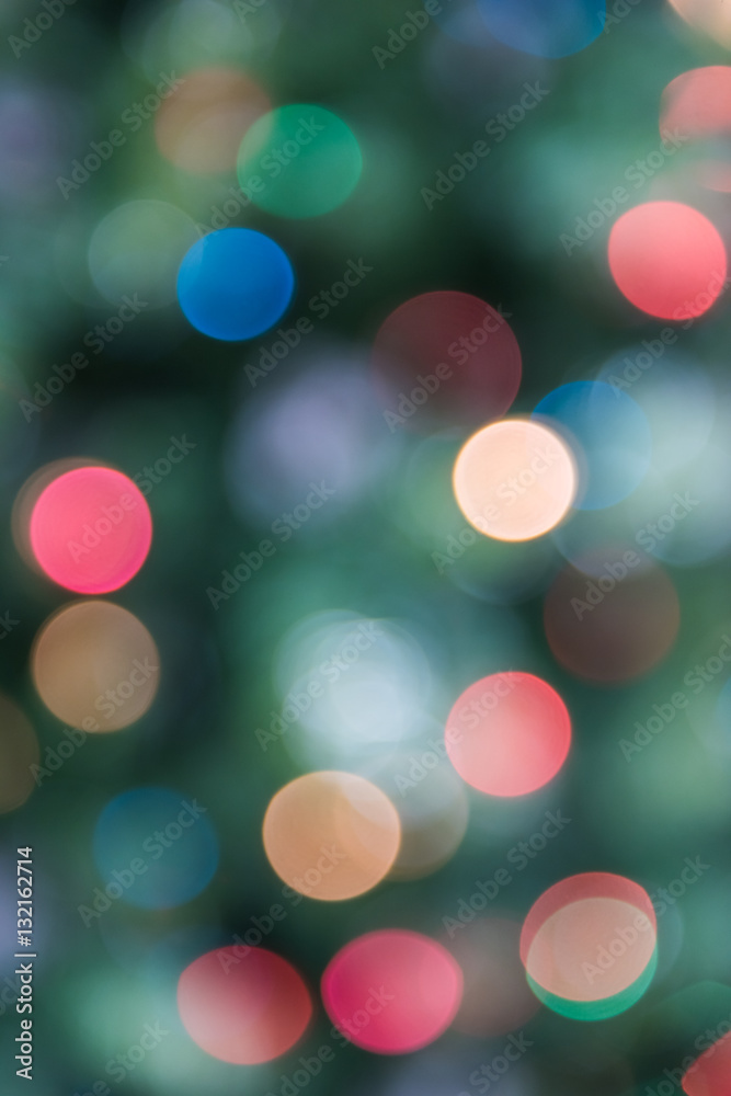 Christmas bokeh background with red and orange circles Christmas bokeh background with red and orange circles