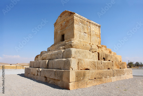 Mosque inside Tomb of Cyrus the Great in Pasargadae 