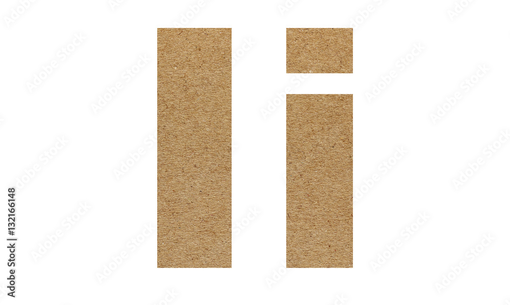 English alphabet texts made from old brown paper that isolated on white background English alphabet texts made from old brown paper that isolated on white background