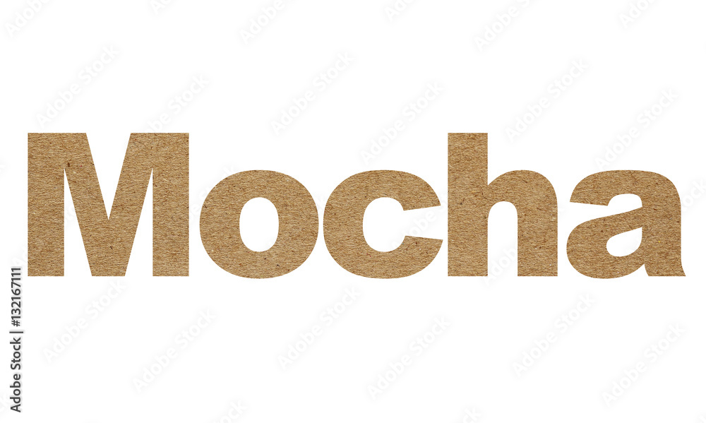 English alphabet texts made from old brown paper that isolated on white background English alphabet texts made from old brown paper that isolated on white background