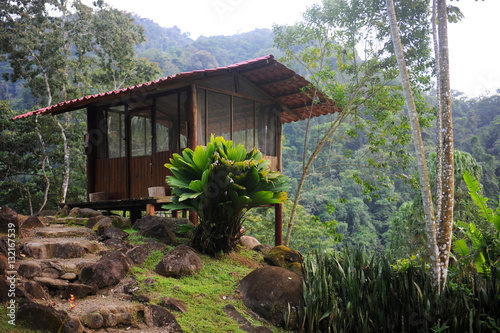 Pacuare River Lodge Cabin in the jungle of Costa Rica photo