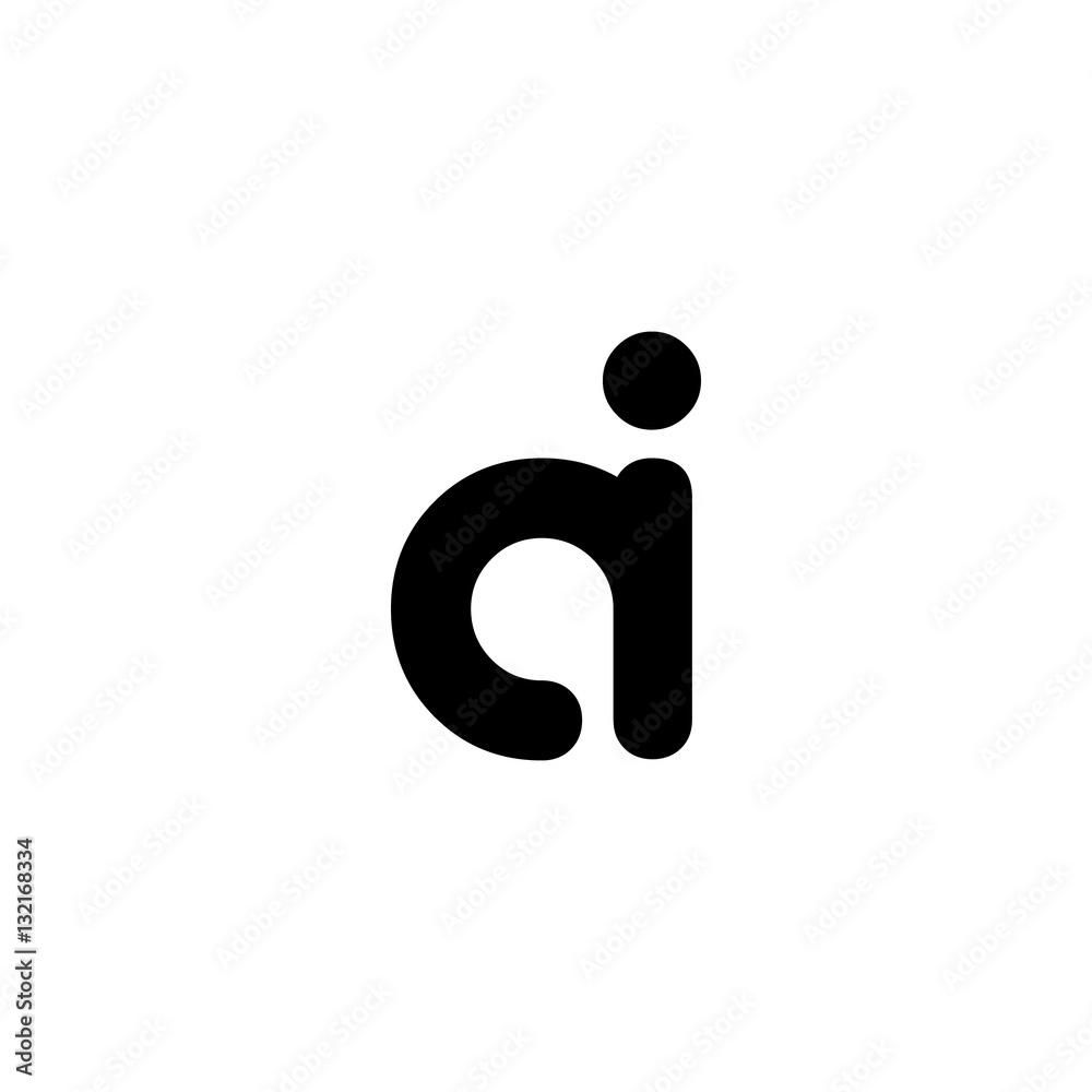 Initial Letter AI CI Rounded Lowercase Logo Initial Letter AI CI Rounded Lowercase Logo