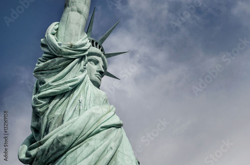 Closeup of the Statue of Liberty photo