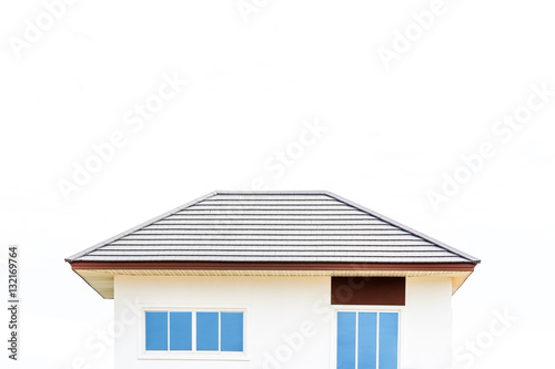 New roof of house on white background. © ParinPIX
