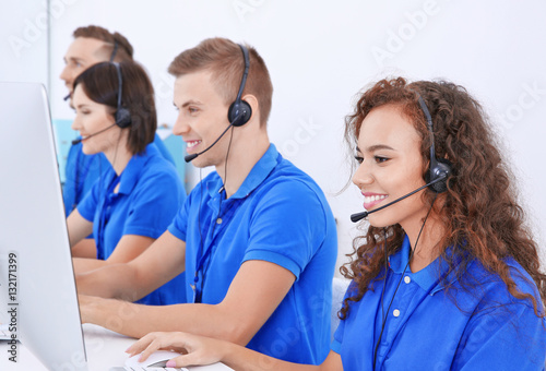 Friendly team of technical ...