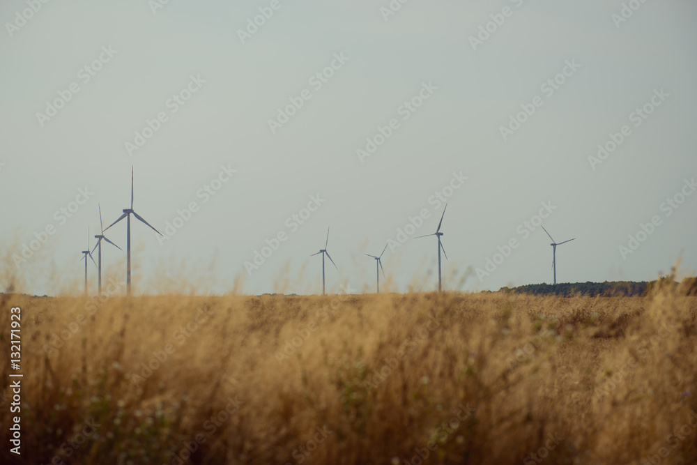 Windturbine at sunny day Windturbine at sunny day
