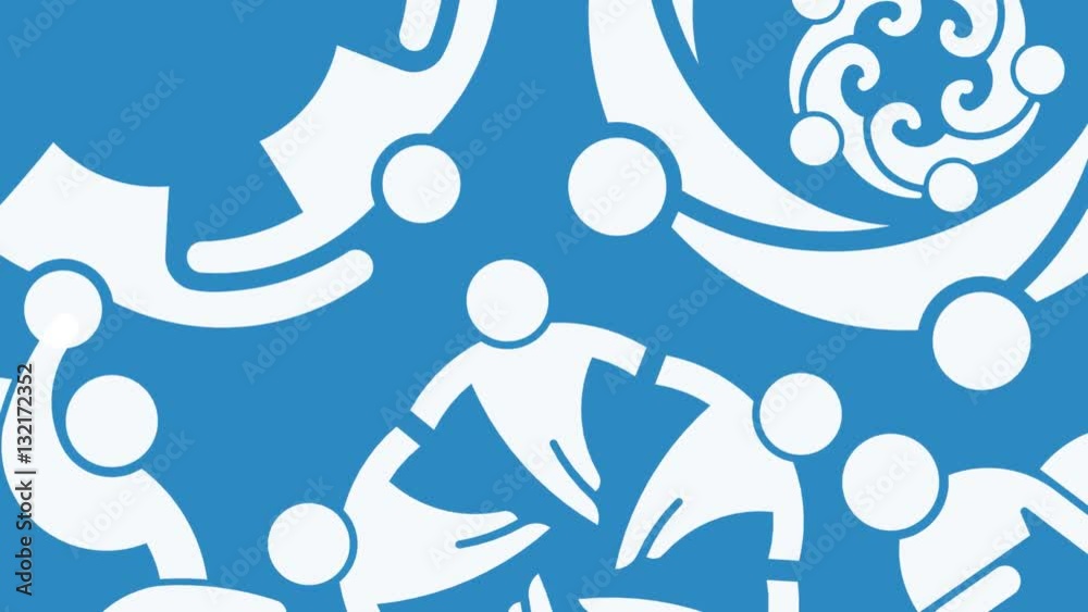 Social Networks Interacting. Motion Graphic Background Social Networks Interacting. Motion Graphic Background
