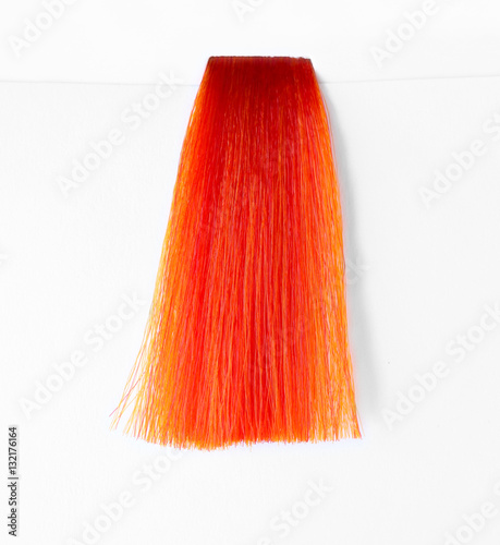 Sample of colorful hair on white background © Africa Studio