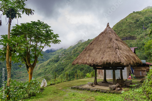 traditional house in banaue, Philippines