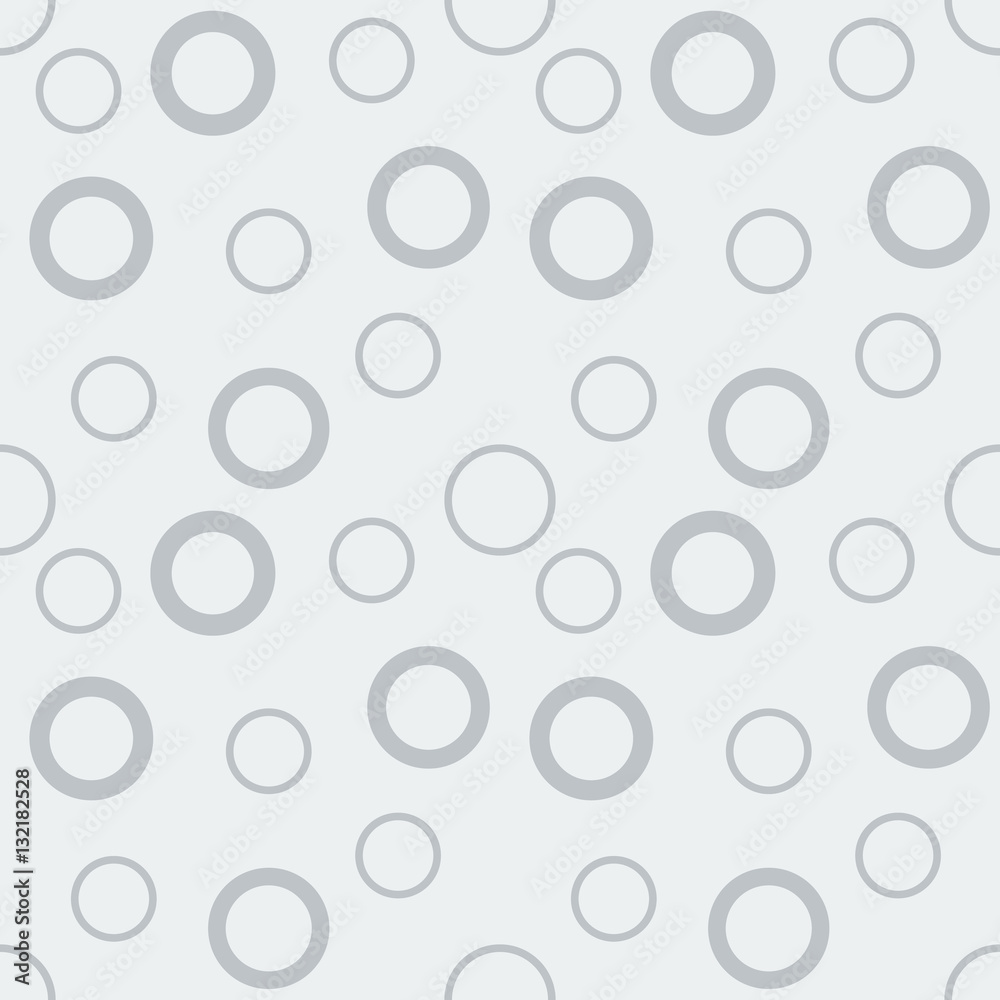 Vector seamless pattern with abstract circles. Modern stylish texture.