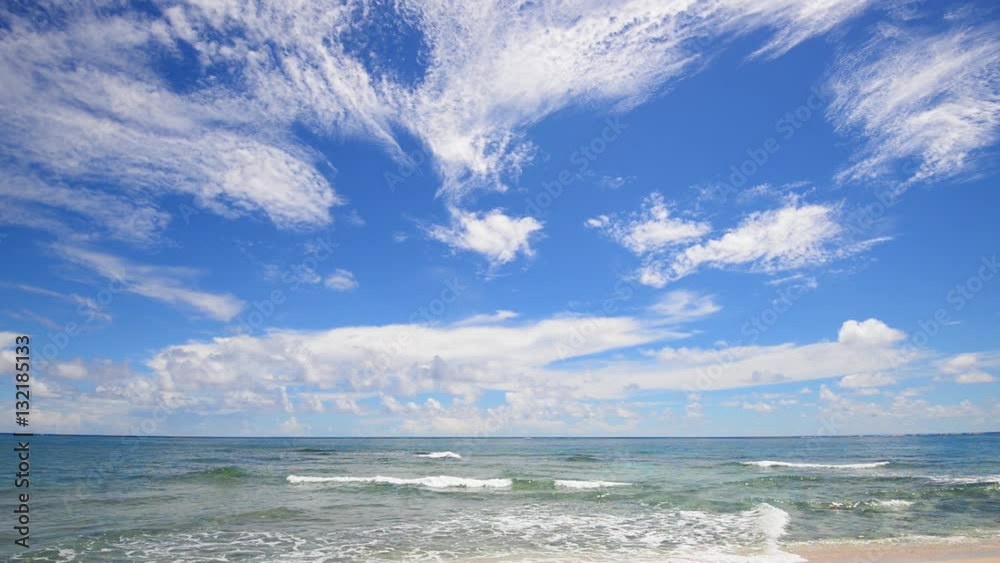 南国の美しいビーチと紺碧の空 南国の美しいビーチと紺碧の空