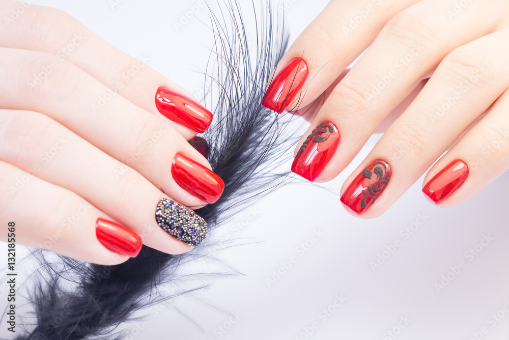 Elegant Nails and Trendy Manicure Showcase Beauty, Sophistication, and  Creativity in Modern Nail Art, Offering a Glimpse Stock Image - Image of  hygiene, person: 301148941