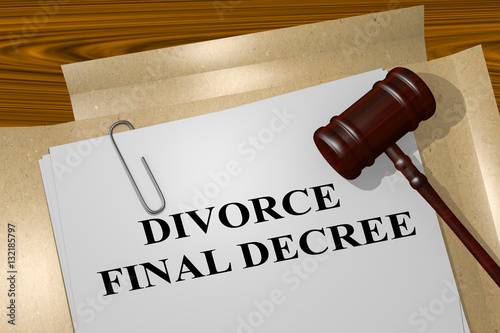 Divorce Final Decree - legal concept