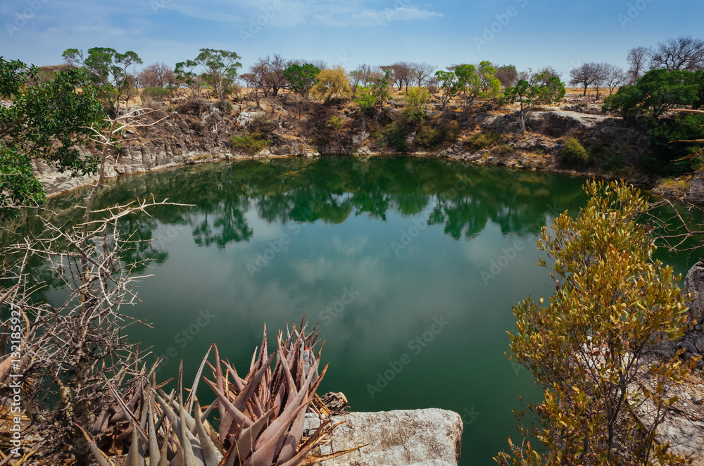 Naklejka premium Namibia's Otjikoto Lake, one of only two in the country