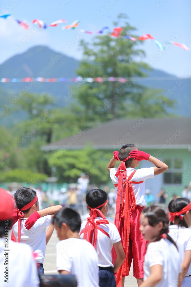 Fototapeta premium 運動会の応援団