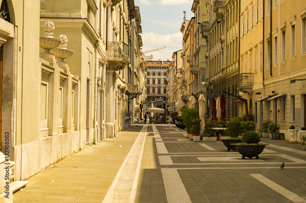 Obraz premium Trieste, Italy-July 2012: the historic center of Trieste, Italy